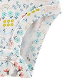 Simple Joys by Carter's Girls' 5-Pack Long-Sleeve Bodysuit, Dots/Owl/Print, Newborn