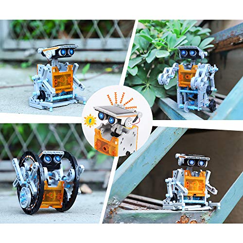 Lucky Doug Solar Robot Kit 12-in-1 Science STEM Robot Kit Toys for Kids Aged 8-12 and Order, Science Experiment Set Gift for Boys Girls Students Teens, Educational DIY Assembly Kit with Solar Powered