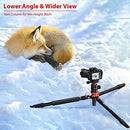 GEEKOTO Camera Tripod, Tripod for Canon Nikon Sony DSLR Camera, 75 inches Aluminum Alloy Tripod with 360 Degree Ball Head and Rotatable Center Column, Professional Horizontal Tripod for Travel & Work