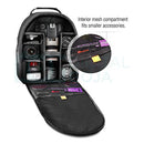 Vivitar Camera Backpack Bag for Sony Canon Fuji Panasonic Nikon DSLR & Mirrorless Digital Camera, Video Camera, Lenses and Photography Accessories - Black Camera Case with Tripod Holder