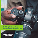 Replacement Batteries (2-Pack) Panasonic DMW-BLF19 & Lumix GH3, GH4, GH5, GH5s, G9 - Wasabi Power Battery & Dual USB Charger for