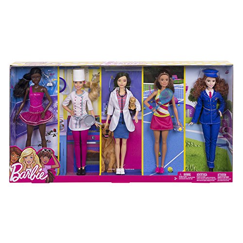 Juego de 5 muñecas Barbie Career Fashion