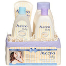 Aveeno Baby - Juego de regalo Daily Bathtime Solutions para nutrir la piel del bebé y la mamá, 4 artículos