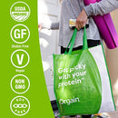 Orgain Organic Plant Based Protein Powder, Vanilla Bean - Vegan, Low Net Carbs, Non Dairy, Gluten Free, Lactose Free, No Sugar Added, Soy Free, Kosher, Non-GMO, 2.03 Pound (Packaging May Vary)