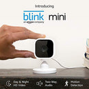 Blink Mini – Compact indoor plug-in smart security camera, 1080 HD video, motion detection, Works with Alexa – 1 camera
