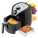 Secura Air Fryer 3.4Qt / 3.2L 1500-Watt Electric Hot XL Air Fryers Oven Oil Free Nonstick Cooker with Additional Accessories, Recipes, BBQ Rack & Skewers for Frying, Roasting, Grilling, Baking