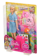 Barbie y juego de viaje con más de 10 accesorios