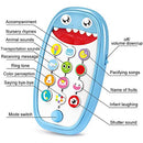 Sommer Teething Phone Toy for Babies with Removable Soft Case, Lights, Music and Adjustable Volume - Play and Learn for Children and Toddlers 18+ Months (Blue)