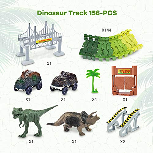 Juguetes de dinosaurios, 156 piezas