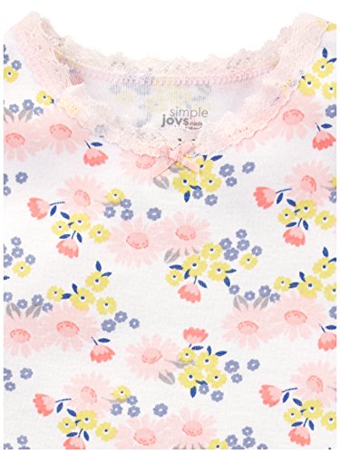 Simple Joys by Carter's Baby Girls' 6-Pack Sleeveless Bodysuit, Pink, Purple, Yellow, Floral, Preemie