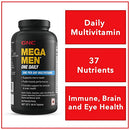 GNC Mega Men One Daily Multivitamin for Men, 60 Count, Take One A Day for 19 Vitamins and Minerals, Supports Muscle Performance, Energy, Metabolism, Brain, and Immune System
