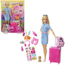 Barbie y juego de viaje con más de 10 accesorios