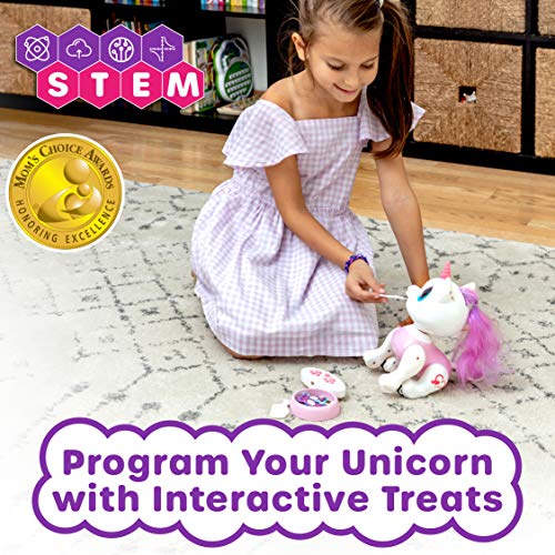 Power Your Fun Robo Pets Unicorn Toy - Remote Control Robot Pet Toy, Interactive Hand Motion Gestures, Walking, and Dancing Robot Unicorn Toy