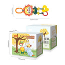 TUMAMA Baby Toys for 0, 3, 6, 9, 12 Months, Handbells Baby Rattles with Teethers Soft Plush Early Development Stroller Car Toys for Infant, Newborn Birthday Gifts, 4 Pack