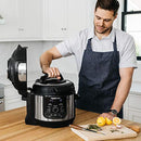 Ninja FD401 Foodi 8-qt. 9-in-1 Deluxe XL Cooker & Air Fryer-Stainless Steel Pressure Cooker, 8-Quart