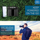 LP-E6N Replacement Battery 2-Pack & Dual Battery Charger for Canon EOS R, EOS R5, EOS 90D, EOS 60D, EOS 70D, EOS 80D, EOS 5D II, 5D III, 5D IV, EOS 6D, EOS 6D II, EOS 7D, EOS 7D II, XC10, XC15 Cameras