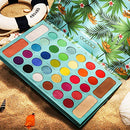 Tropical Eyeshadow Palette Docolor 34 Color Eye Shadow Matte Glitter Highly Pigmented Professional Makeup Eye Shadow Powder Long Lasting Waterproof Cosmetic Eye Shadow Palette