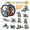 Lucky Doug Solar Robot Kit 12-in-1 Science STEM Robot Kit Toys for Kids Aged 8-12 and Order, Science Experiment Set Gift for Boys Girls Students Teens, Educational DIY Assembly Kit with Solar Powered