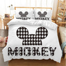 Disney Mickey Minnie Cartoon Bedding Set Lovely Couple Twin Full King Single Double Size Children Duvet Cover bed linen boy girl