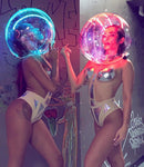 Gogo bar show atmosfera luces led disfraces accesorios para espectáculos LED