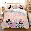 Lovely Soft Adult/kids Minnie Bedding Set Girls Duvet Cover Bed Sheet Cartoon Pattern Full Queen Twin Bed Linen PillowCase Gifts