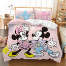 Lovely Soft Adult/kids Minnie Bedding Set Girls Duvet Cover Bed Sheet Cartoon Pattern Full Queen Twin Bed Linen PillowCase Gifts