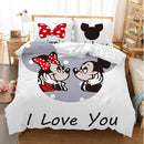 Lovely Soft Adult/kids Minnie Bedding Set Girls Duvet Cover Bed Sheet Cartoon Pattern Full Queen Twin Bed Linen PillowCase Gifts