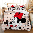 Lovely Soft Adult/kids Minnie Bedding Set Girls Duvet Cover Bed Sheet Cartoon Pattern Full Queen Twin Bed Linen PillowCase Gifts