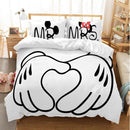 Lovely Soft Adult/kids Minnie Bedding Set Girls Duvet Cover Bed Sheet Cartoon Pattern Full Queen Twin Bed Linen PillowCase Gifts