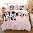Lovely Soft Adult/kids Minnie Bedding Set Girls Duvet Cover Bed Sheet Cartoon Pattern Full Queen Twin Bed Linen PillowCase Gifts