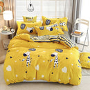 Cartoon Clouds Print Bed Cover Set Kids Girl Duvet Cover Adult Child Bed Sheets And Pillowcases Comforter Bedding Set 61038