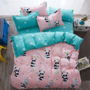Cartoon Clouds Print Bed Cover Set Kids Girl Duvet Cover Adult Child Bed Sheets And Pillowcases Comforter Bedding Set 61038