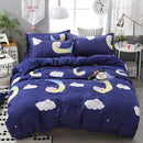 Cartoon Clouds Print Bed Cover Set Kids Girl Duvet Cover Adult Child Bed Sheets And Pillowcases Comforter Bedding Set 61038