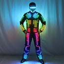 Traje de robot LED a todo color Traje de baile de escenario