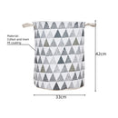 New 1PC Foldable Laundry Basket Large Capacity Laundry Hamper Dirty Clothes Storage Organizer Bucket Homehold Storage Bag