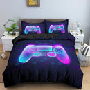 Fashion 2/3 Pcs Gamer Duvet Cover Cartoon King Queen Single Bedding Sets Kids Boys Girls Bed Set Game Quilt Comforter Covers