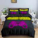 Fashion 2/3 Pcs Gamer Duvet Cover Cartoon King Queen Single Bedding Sets Kids Boys Girls Bed Set Game Quilt Comforter Covers