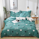 3D Home Textile Fashion Bedding Sets Girl Adult Teen Linens Red Heart Fashion Duvet Cover Pillowcase Flat Bed Sheet Queen