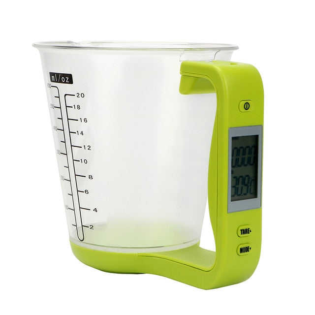 NICEYARD Electronic Measuring Cup Kitchen Scales Digital Beaker Host Weigh Temperature Measurement Cups With LCD Display