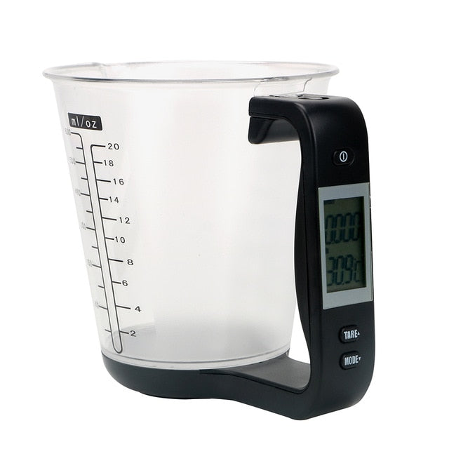 NICEYARD Electronic Measuring Cup Kitchen Scales Digital Beaker Host Weigh Temperature Measurement Cups With LCD Display