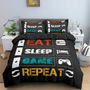 Duvet Cover Set Boys Kids Game Bedding 2/3 Pcs Bed Set Gamepad Pattern Quilt Cover Comforter Cover Gamer Bedding Set