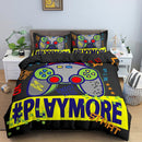 Duvet Cover Set Boys Kids Game Bedding 2/3 Pcs Bed Set Gamepad Pattern Quilt Cover Comforter Cover Gamer Bedding Set