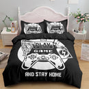 Fashion 2/3 Pcs Gamer Duvet Cover Cartoon King Queen Single Bedding Sets Kids Boys Girls Bed Set Game Quilt Comforter Covers
