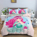 Dancing Girl Duvet Cover Ballet Girls Bedding Set Bed Linen Home Textile Bedclothes Soft Bed Set Queen/King Size for Kids