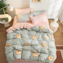 Solstice Home Textile Girl Kids Bedding Set Honey Peach Pink Duvet Cover Sheet Pillowcase Woman Adult Bed Linens King Queen Full